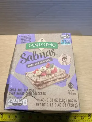 Chia and flax seed crackers (40ct)(01/29/26)