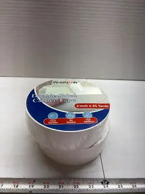 (2) 2”x45 yards double sided carpet tape