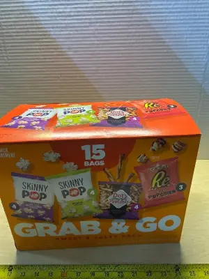 Assortments of skinny pop chips (15ct)(03/20/26)