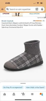 Men’s slippers (9-10)