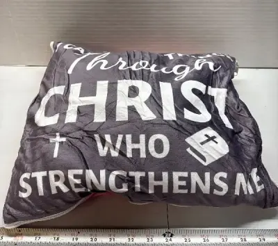 Travel pillow/throw blanket