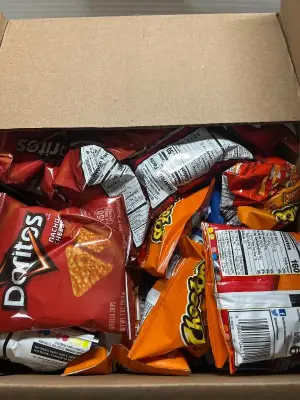 lot of assorted mini chips