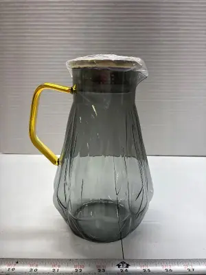 Glass drink pitcher