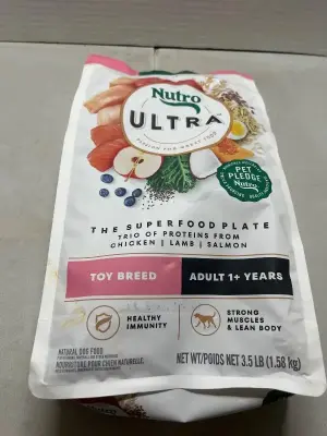 ultra dog food for toy breeds