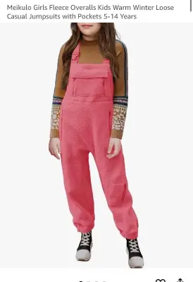 Size 5-14 girls overalls