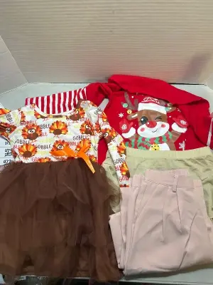 2t dress , small shirt, skirt and pants
