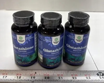 (3) Glutathione 60ct exp:12/27