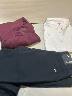 youth size 14 button up size xs sweatpants and  dress pants