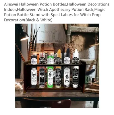 2pk potions bottles decor