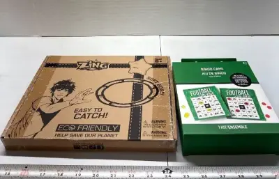 Zing toss and football bingo