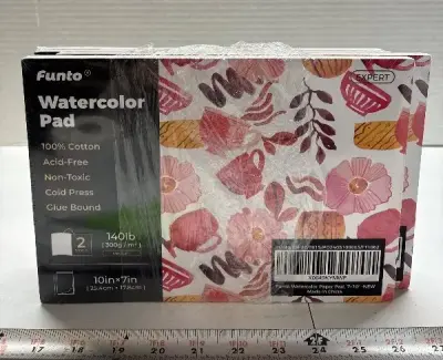 (4) 10”x7” watercolor pad