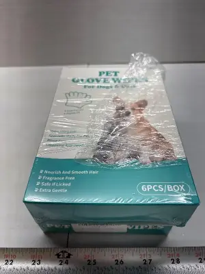 (2) 6pk pet glove wipes
