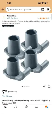 ski glides for walkers 5 ct 4 packs