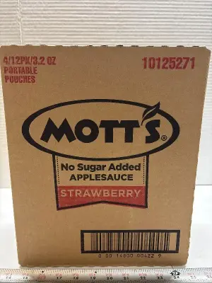 (4) 12pk Mott’s strawberry applesauce exp:02/19/26