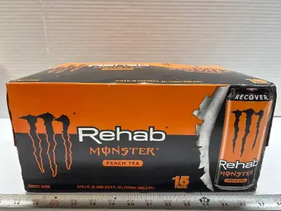 15pk Rehab Monster peach tea