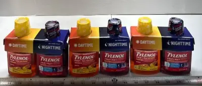 (3) Tylenol Cold + Flu day and night exp:03/26