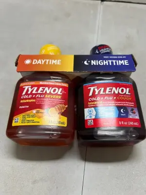 tylenol cold and flue severe day and night set  exp 03/2026