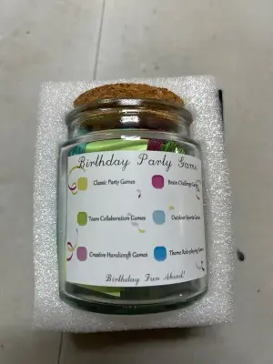 birthday party game pull jar