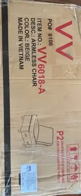 Armless chair (box has been opened)