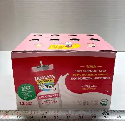 12pk Horizon Organic Strawberry exp:02/26