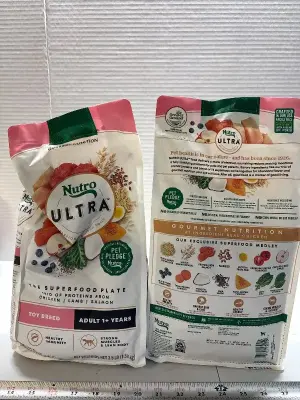 (2) 3.5LB toy breed dog food exp:03/26