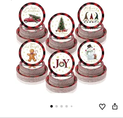360ct Christmas plates