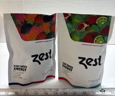 (2) Zest plant powered energy green tea exp:11/28