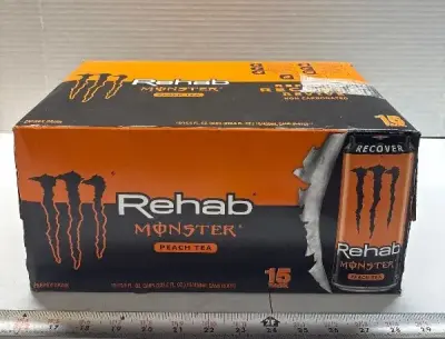 15pk monster peach tea energy