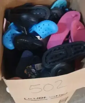 Large box of variations size shoes