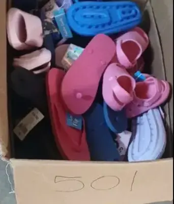 Large box of variations size shoes