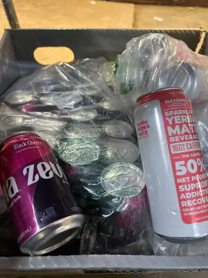 lot of black cherry sugar free soda bb 10/26 lot of sparkling yerba mate beverage 06/13/27