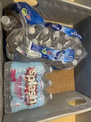 Pure life water(8fl oz)(18ct) and flavored zero sugar water (6ct)