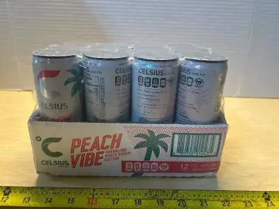 Peach Celsius drinks (12ct)(09/2026)