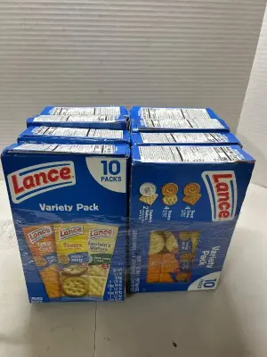 8 variety 10 packs of lance sandwich crackers 01/24/26