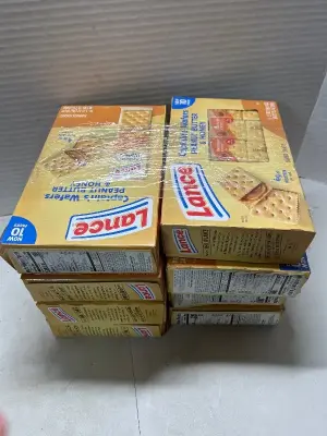 8 10 packs of lance pb and honey sandwich crackers 01/24/26