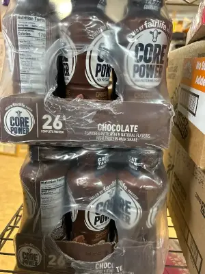 2 12 packs core power chocolate BB 06/27/26