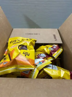 lot of hippead chickpea puffs