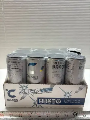 12pk Celsius sparkling blue razz exp:01/27