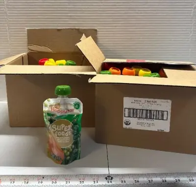 (2) 16ct Happy Tot baby food exp:03/26