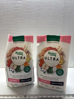 (2) 3.5Lb Nutro Ultra Toy breed dog food exp:03/26