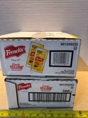 French’s mustard packets (1000ct) (03/14/26)
