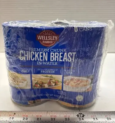 6pk canned chicken breast exp:08/28