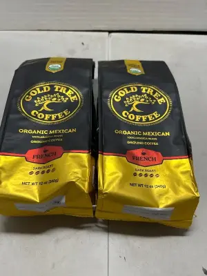 2 ct 12 oz of ground organic mexican coffee may/2027