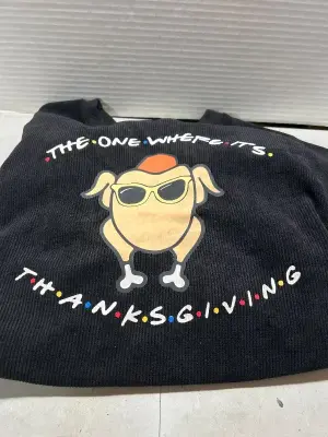 friends inspired thanksgiving sweater size L