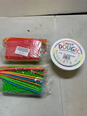 2 sensory activity boards and 1lb of modeling dough