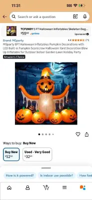 8 ft halloween inflatable