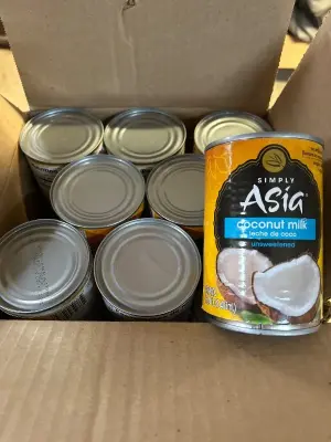 lot of unsweetened coconut milk BB 04/29/26
