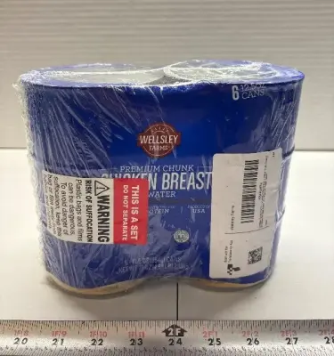 6pk canned chicken breast exp:08/28