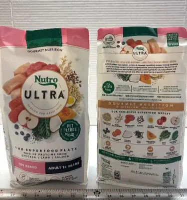 (2) Nutro Ultra Toy breed dog food exp:03/26