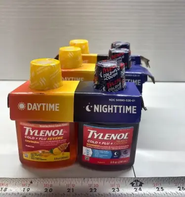 (3) 2pk Tylenol cold + flu exp:03/26